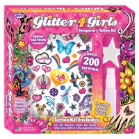 Savvi Glitter4Girls Tattoos Kit - 200 Pieces