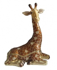 8.5 Large Giraffe Box Swarovski Crystals Keepsake Figurine Trinket Jewelry Box Certificate Limited Edition