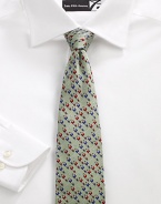 EXCLUSIVELY AT SAKS This micro-motif tie adds whimsy without overpowering your look.Dry cleanMade in USA