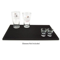 18'' x 12'' Bar Service Mat, Black