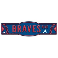 Atlanta Braves Official 4x17 Street Sign