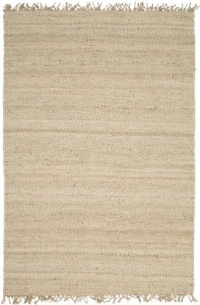 Area Rug 8x10 Rectangle Natural Fiber Bleach Color - Surya Jute Bleached Rug from RugPal