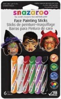 Face Paint Stick Halloween (Set of 6)