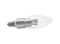 Light the Future LED Energy Saving Candelabra Lamp: 4-Watt, 2700K, Dim, Clear, E12 Base, 85-135v