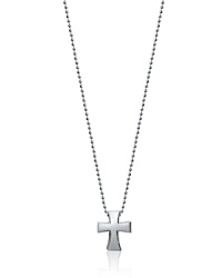 Have a little faith: this sterling silver necklace from Alex Woo is accented by a delicate pendant designed to embody hope and courage.