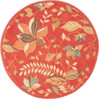 Area Rug 6x6 Round Country & Floral Rust - Multi Color Color - Safavieh Blossom Rug from RugPal