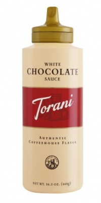 Torani White Chocolate Sauce, 16.5-Ounce Bottles (Pack of 6)