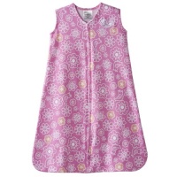 HALO Sleepsack 100% Cotton Wearable Blanket, Pink Graphic Flower, Small