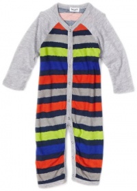 Splendid Littles Baby-Boys Infant Oasis Stripe Romper, Brushfire, 6-12 Months