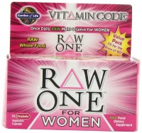 Garden of Life Vitamin Code Raw One for Women Nutritional Supplement, 75 Count