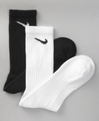 When it's time to restock the sock drawer, go for the comfortable convenience and sleek dri fit of Nike's six pack of athletic crew socks.