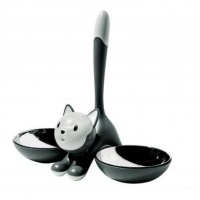 A di Alessi Tigrito Cat Bowl, Grey