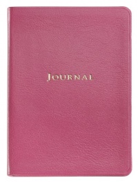 Graphic Image Medium Travel Journal, Goatskin Leather, Pink (MTJMRBLGTIPNK)