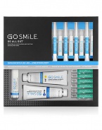 A luxurious set with everything you need to whiten your teeth in four days and keep them white. Speed Whitening System safely and easily whitens teeth in four days. Two technologies work together to whiten better and faster than any single-step process without strips or trays. Advanced technology makes it easy to get and keep a beautiful smile.