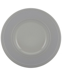 Elegance comes easy with the Fair Harbor dessert plate. Durable stoneware in an oyster-gray hue is half glazed, half matte and totally timeless. From the kate spade new york dinnerware collection.