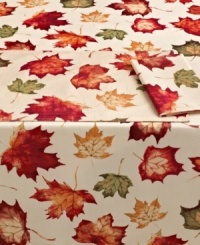 Feels like fall. A plethora of autumnal leaves in rich, crisp hues creates an inspiring new look for the best season ever in this Cedar Brook tablecloth. (Clearance)