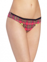 Betsey Johnson Women's Stretch Lo Rise Thong