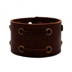 Distressed Vintage ITALIAN Leather Bracelet Unisex 7BR