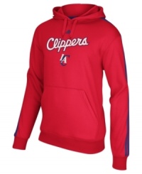 Showcase your winning team while keeping warm in this NBA LA Clippers hoodie by adidas.