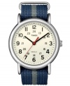 The Timex Weekender collection is the perfect watch for a stylish yet casual look, with an accessible slip-through strap.