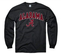 Alabama Crimson Tide Black Perennial II Long Sleeve T-Shirt