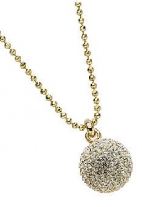 Michael Kors Gold Pave Fireball necklace MKJ1397