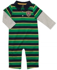 Preppy in spirit, Carter's striped cotton coverall will conjure up dreams of Ivy league greatness.