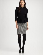 Leave it to houndstooth to add timeless charm to the classic pencil skirt.Solid waistbandWaist dartsBack zipperAbout 21 long52% rayon/48% woolDry cleanImported Model shown is 5'11 (180cm) wearing US size 4. 