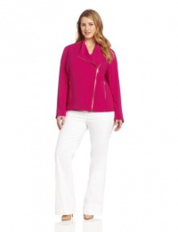 Calvin Klein Women's Plus-Size Moto Jacket