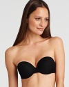 Pushup padded strapless bra can be worn many ways with attachable straps. Hook and eye closure. Style #014504