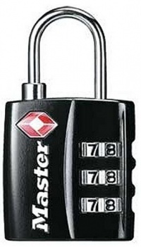 Master Lock 4680DBLK TSA-Accepted Set-Your-Own Combination Lock, Black