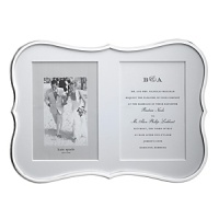 Classic and elegant, this double frame is perfect for displaying photos or mementos with style and grace.