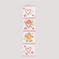 2.5 X10YD GINGERBREAD PATTERN DOUBLE WIRE RIBBON.