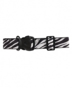 Leave your mark on your luggage and add a serious stripe of style with a versatile wrap-around strap that keeps your bag closed and identifies it in a sea of bags at a busy terminal.