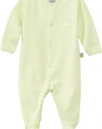 Noa Lily Unisex-Baby Newborn Footie with Duck, Mint Green, 6 Months