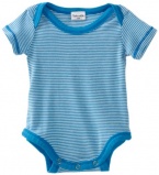 Splendid Littles Unisex-baby Infant Striped Envelope Neck Body Suit, Maliblue, 0-3 Months