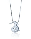 What's your sign? This beautifully rendered Sea Goat pendant will help your stars align in polished sterling silver.