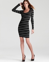 Asymmetric stripes lend a trend-right look to Bailey 44's scoop neck jersey dress.