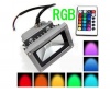 Remote Control 10W RGB Waterproof LED Flood Light (16 Different Color Tones)