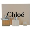 CHLOE NEW by Chloe Gift Set for WOMEN: EAU DE PARFUM SPRAY 2.5 OZ & BODY LOTION 3.4 OZ & EAU DE PARFUM .17 OZ MINI