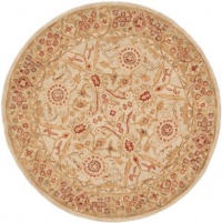 Area Rug 4x4 Round Traditional Ivory - Sage Color - Safavieh Anatolia Rug from RugPal