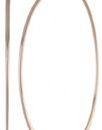 Nine West Brass Hoops Medium Thin Hoop Earrings