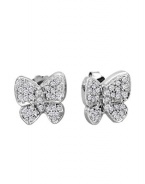 Effy Jewlery 14K White Gold Butterfly Diamond Earrings, .41 TCW