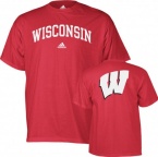 NCAA Wisconsin Badgers Relentless Tee Shirt Men's