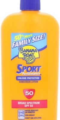 Banana Boat Sport SPF 50 Family Size Sunscreen Lotion, 12-Fluid Ounce