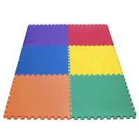 24 X 24 X ~9/16 Extra Thick Rainbow Play Mats (Set of 6): Red, Orange, Yellow, Green, Blue, and Purple