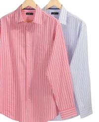 Show your stripes. These shirts from Club Room are all about bringing you some slimming workweek style. (Clearance)