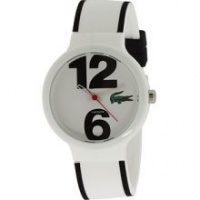 Lacoste Goa White Dial Polyurethane Strap Unisex Watch 2010542