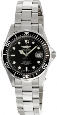 Men's Stainless Steel Pro Diver Black Dial Quartz