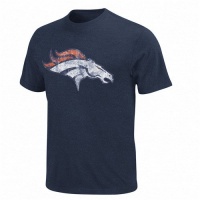 NFL Men's Denver Broncos Vintage Logo III Adult Short Sleeve Basic Tee